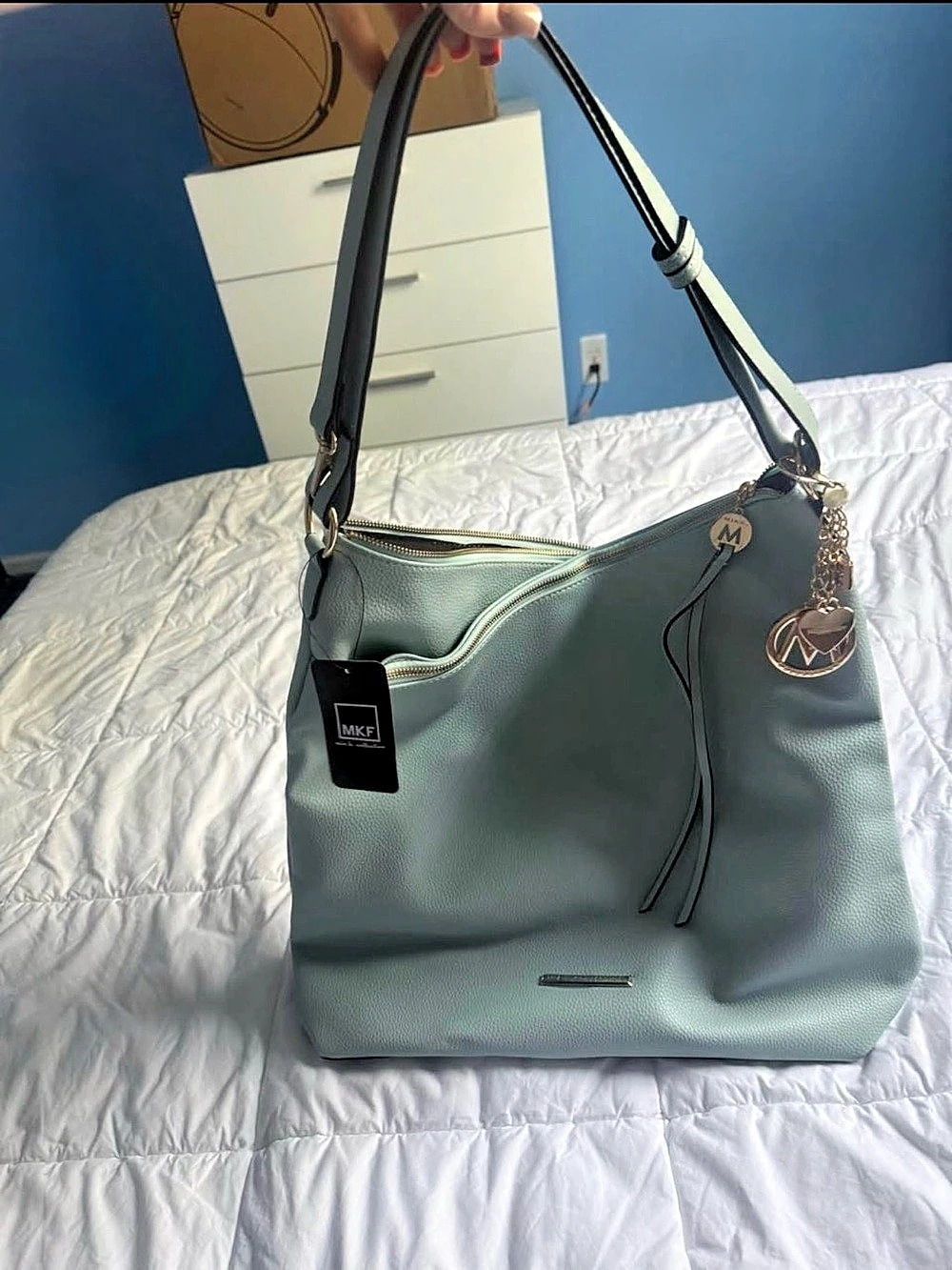 Mia K bag in Green NWT